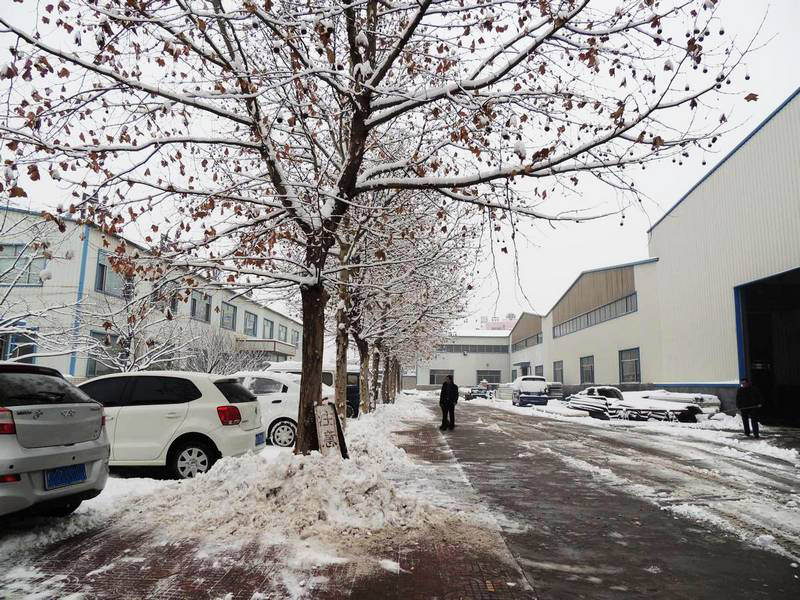 果真是人多力量大，不多时地上的积雪便被除了个七七八八。