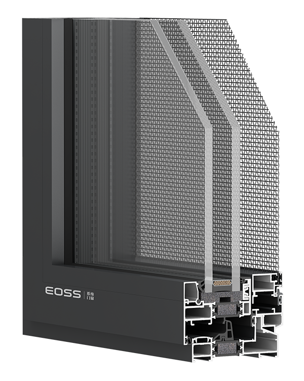 EL95 Narrow Edge double Internal Opening System Window