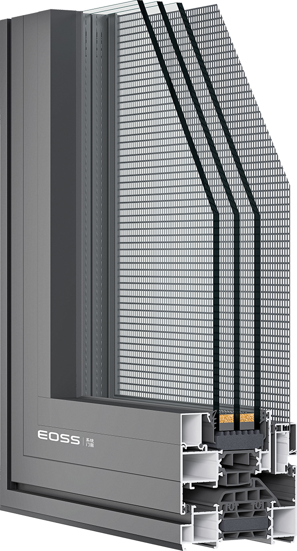 ECO98 internal and external flush/dual internal opening system windows