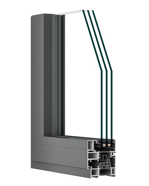 智联D70平开系统窗