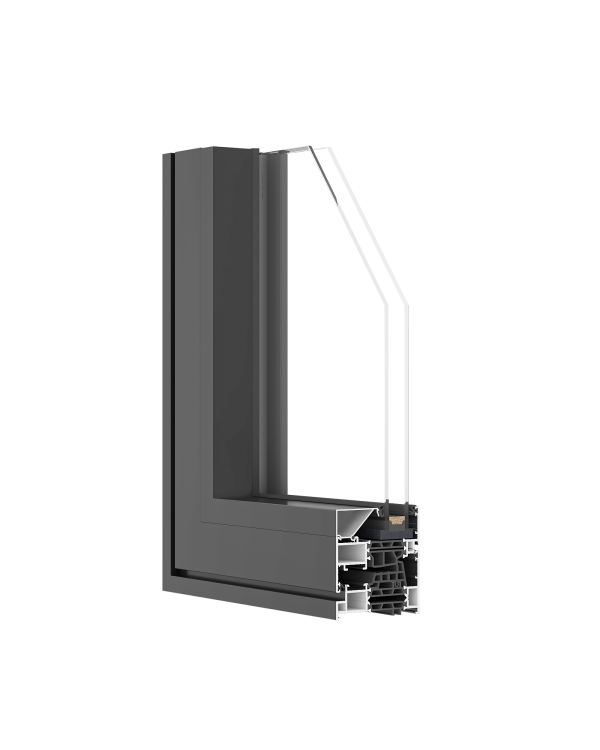 智联D80P 平开系统窗