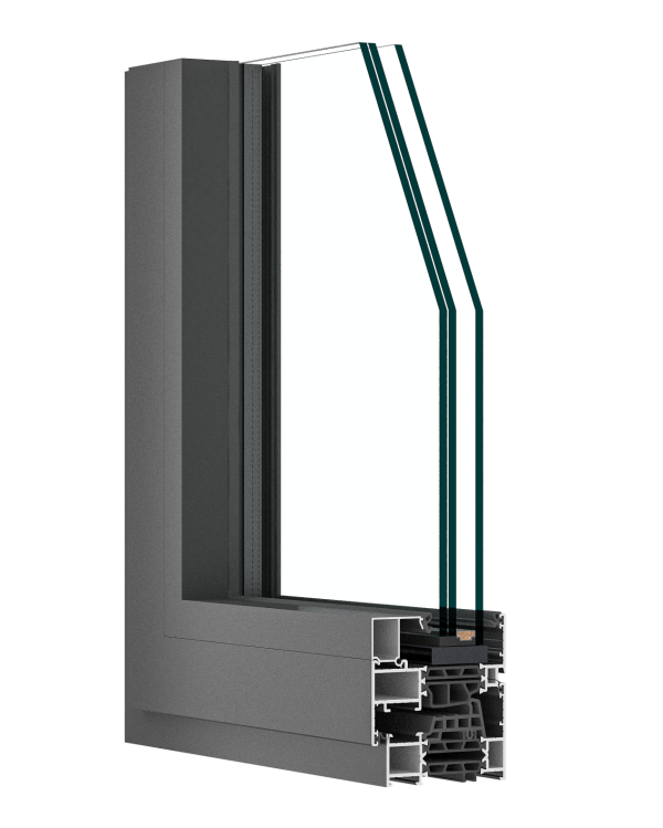 智联D75平开系统窗