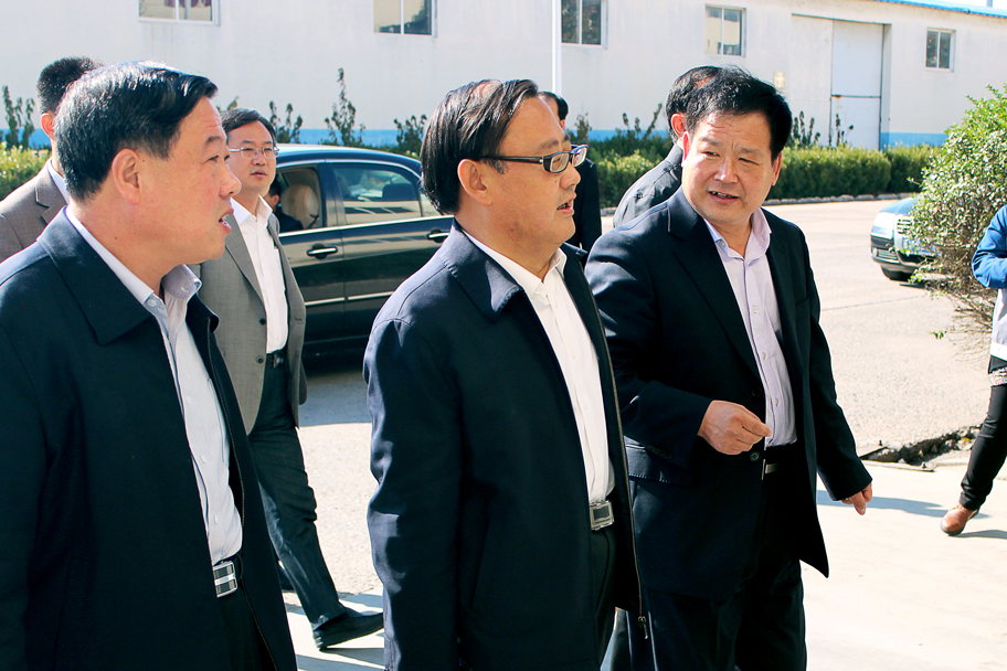 山东省诸城市委书记陈汝孝视察山东龙光天旭太阳能有限公司