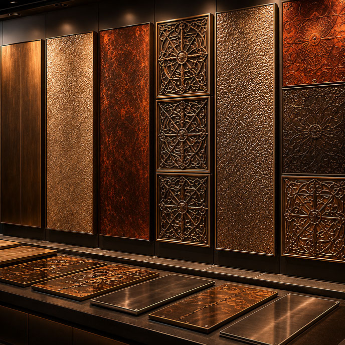 Quandouhong decorative metal finish showroom