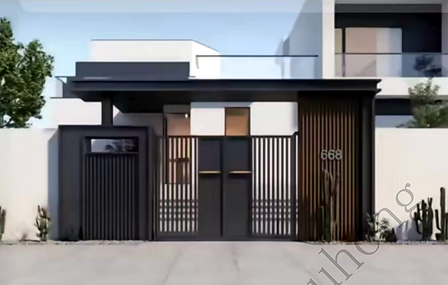 Courtyard Door